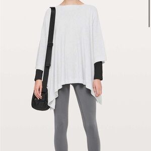Lululemon poncho sweater light gray